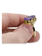 Žiedas Alksandritas 14k geltono aukso Vintage vrc134y